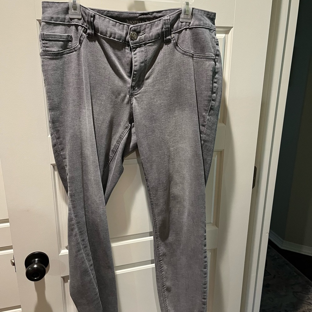 Woman Within gray jeans